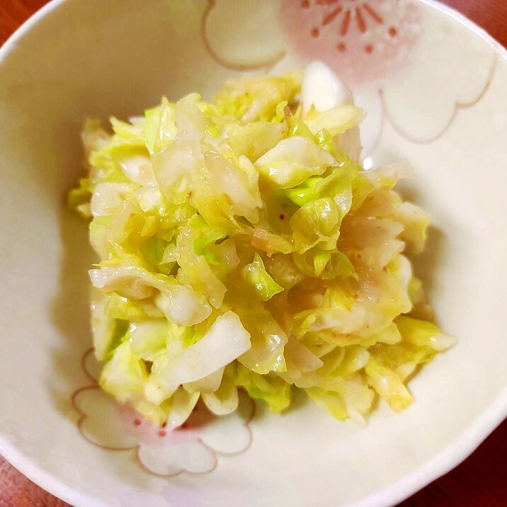 ●簡単和えるだけ♪お箸止まらぬ梅にんにく春キャベツ